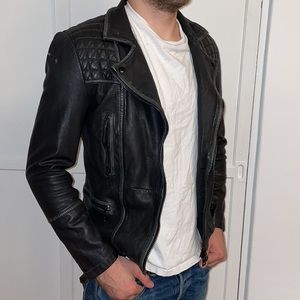 All saints men’s leather jacket